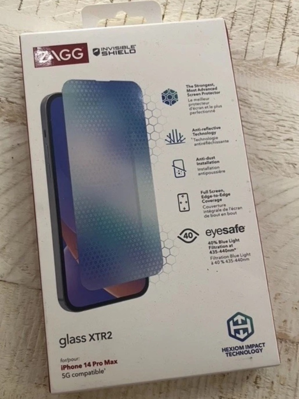 ZAGG InvisibleShield Glass XTR2 for iPhone 14 Pro Max New In Box
